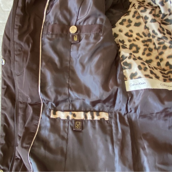 Calvin Klein Down Brown Jacket Women’s Sise S - Picture 13 of 16